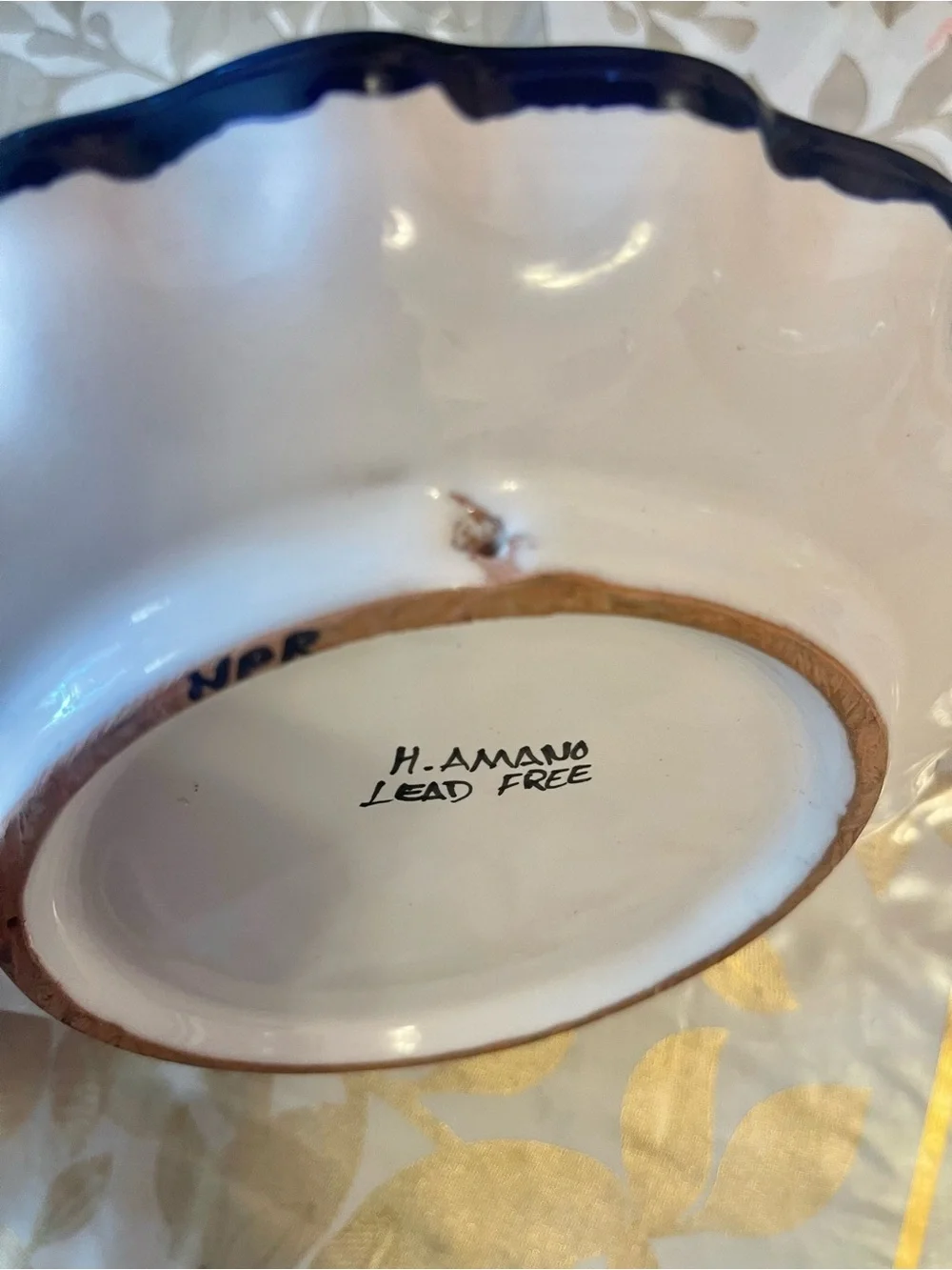 Handmade Mexico CANCUN Pottery Plate Decorative Collectible Platter